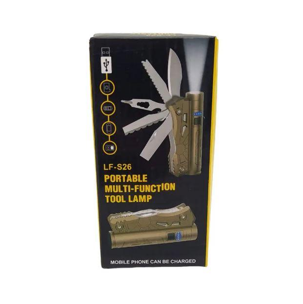 Багатофункціональний набір для виживання LF S26 інструмент 7 в 1 з ліхтариком, фото 1