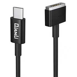 Кабель USB Type-C на MagSafe T-Tip QianLi Power Cable для Macbook (1m / 85W / 4.25A)