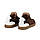 Кеди жіночі замшеві Woman's heel коричневі, фото 2