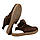 Кеди жіночі замшеві Woman's heel коричневі, фото 4
