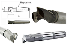 Фрези шпонкові з конічним хвостовиком із швидкорізальної сталі ГОСТ 9140-78