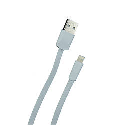 Кабель USB Lightning USAMS U2 (1.2m/2A) White