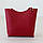 Стильна сумка шоппер з штучної шкіри на одне відділення червона повсякденна, фото 2