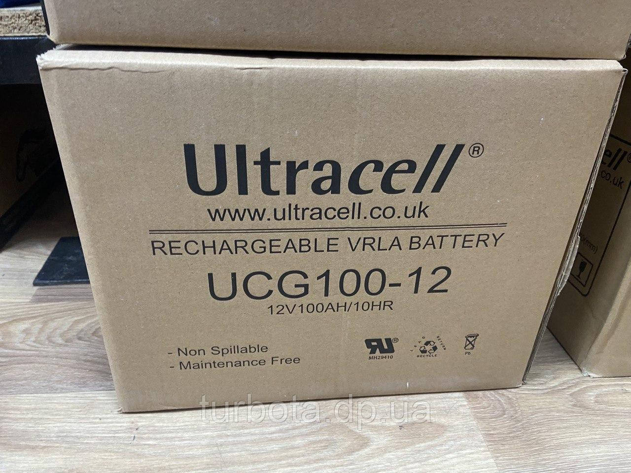 Купить Гелевый аккумулятор Ultracell 100 Ah 12v GEL BATTERY АКБ для ИБП ...