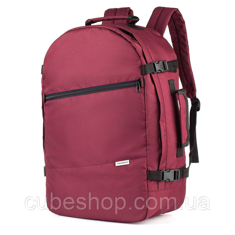 Рюкзак для ручної поклажі Wascobags 55х35х20 U-Light L Bordo
