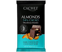 Черный шоколад Cachet Миндаль 54% какао 300 г