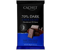 Экстра черный шоколад Cachet 70% какао 300 г