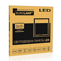 Led панель 600х600 мм (595х595х10мм) Eurolamp 36W 2800Lm 4000К IP20