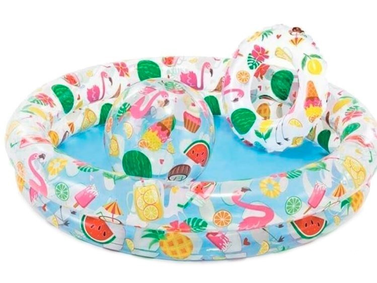 Басейн надувний "ФРУКТІ SMALL POOLS" 122 x 25 см 155 л, фото 1