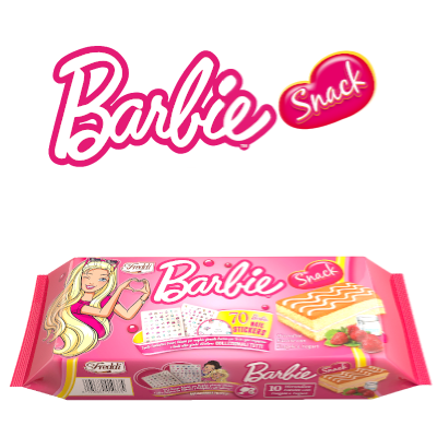 Бисквит Freddi Barbie Strawberry Yogurt 10pcs 250g - фото 3 - id-p1951114832