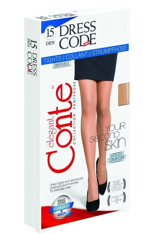 Колготки жіночі Conte Dress Code 15 Den 4 bronz