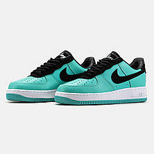 Чоловічі кросівки Nike Air Force 1 Low Tiffany & Co.1837 Blue Black DZ1382-900, фото 3