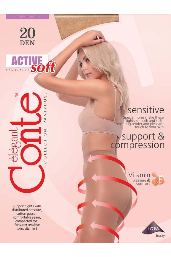 Колготки жіночі Conte Active soft 20 Den 2 shade