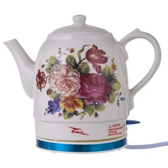 Чайник керамічний Octavo 1,8 л, Електрочайник із гарним носиком, фото 1