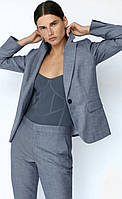 Женский серый брючный костюм Zara брюки и пиджак Размер 40 (М)
