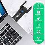 Мережевий адаптер WiFi USB 3.0 1300Mb 2.4G + 5G 802.11ac Mu-MIMO Антена 2х3 dB, фото 7