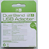 Мережевий адаптер WiFi USB 3.0 1300Mb 2.4G + 5G 802.11ac Mu-MIMO Антена 2х3 dB, фото 2