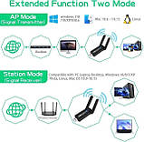 Мережевий адаптер WiFi USB 3.0 1300Mb 2.4G + 5G 802.11ac Mu-MIMO Антена 2х3 dB, фото 4