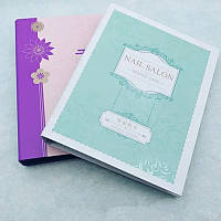 Книга-каталог палітра для демонстрації типс з готовим дизайном, вій