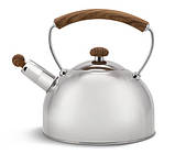 Чайник зі свистком 2.5 л з неіржавкої сталі Edenberg EB-1439 Чайник для індукційної плити Чайник газовий, фото 3