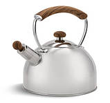 Чайник зі свистком 2.5 л з неіржавкої сталі Edenberg EB-1439 Чайник для індукційної плити Чайник газовий, фото 2