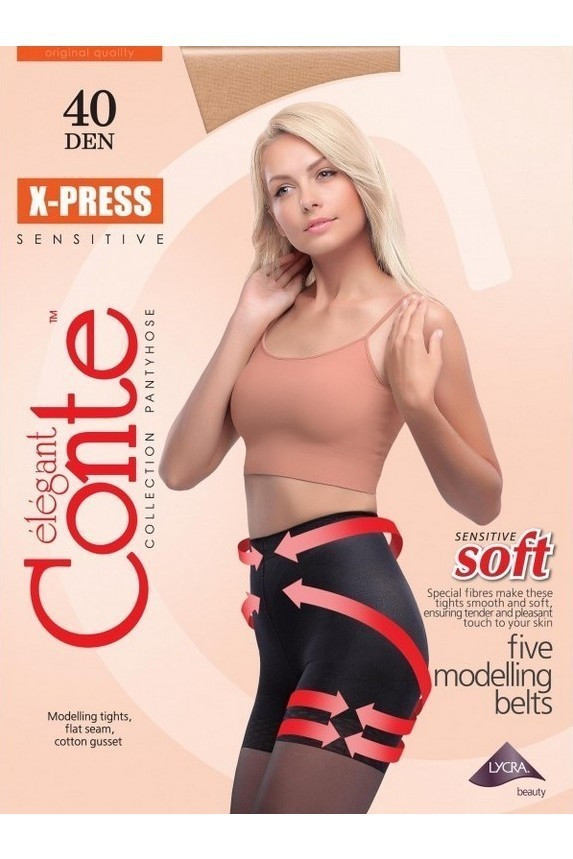 Колготки жіночі Conte X-Press 40 Den 5 grafit