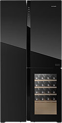 Холодильник Side-by-side із відділом вина Concept LA7991bc BLACK
