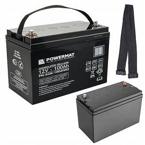 Акумулятор Powermat 12 В 100 А·год