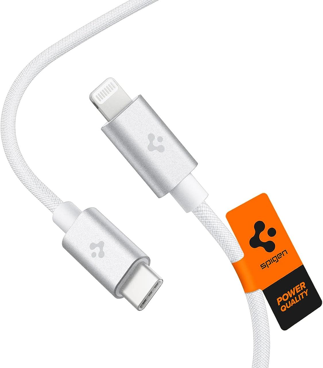 Кабель Spigen ArcWire USB-C to Lightning Cable PB2200 2m, White (ACA04467), фото 1