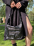 Жіноча сумка крос-боді через плече рюкзак 10187 чорна, фото 4