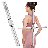 Тренажер для спины Yoga sticks, Белый / Перекрестная палка для йоги / Корректор осанки / Палочки для йоги
