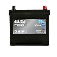 Автомобильный аккумулятор EXIDE Premium (EA654) Asia (D23) 65Аh 580A R+ (правый +)