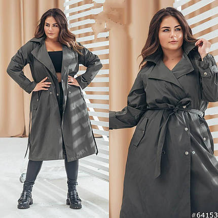 Розкішний жіночий Тренч, тканина "Плащівка" розмір 50, фото 1