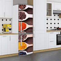 Наклейки на холодильник виниловая, специи, 180х60 см - Лицевая(В), с ламинацией
