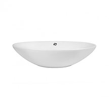 Умивальник накладний Dante Dovin 625х415х150 мм White з донним клапаном, фото 5