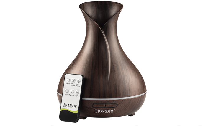 Зволожувач повітря ароматерапевтичний дифузор Transa Electronics AromaBright Коричневий, фото 1