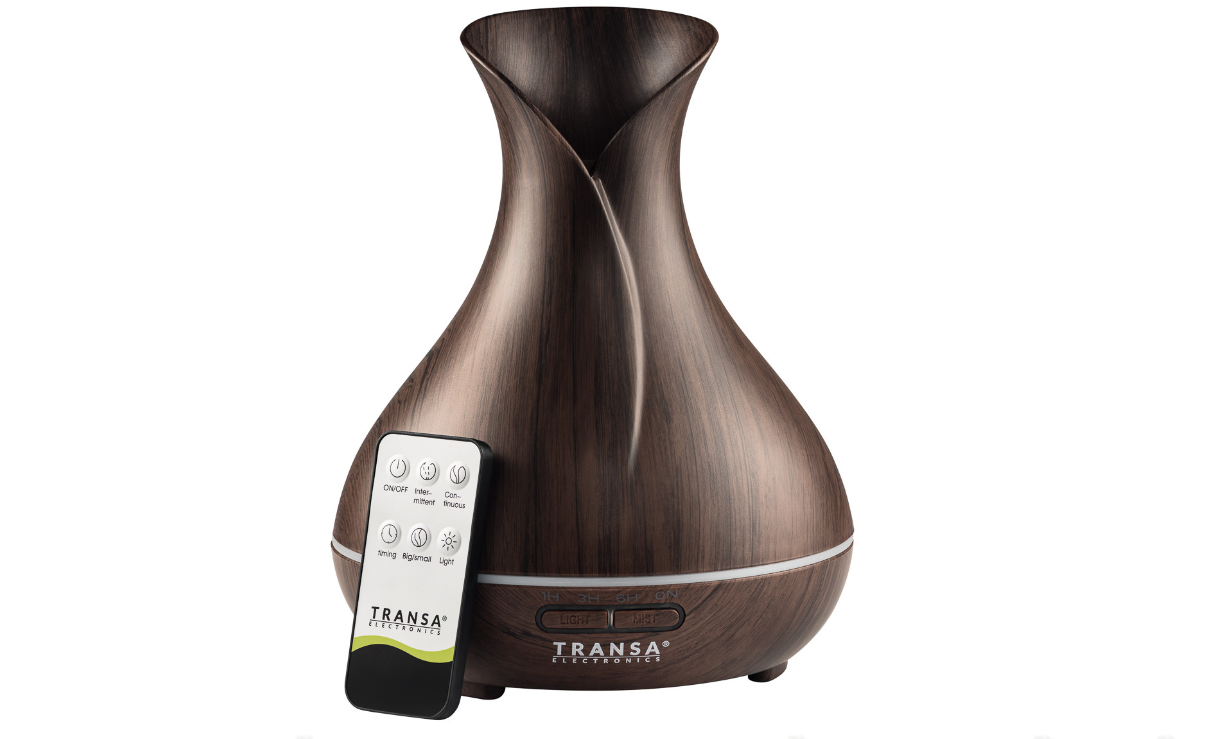 Зволожувач повітря ароматерапевтичний дифузор Transa Electronics AromaBright Коричневий