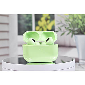 Бездротові навушники Macaroon PRO 3 Bluetooth 5.0 Сенсорні з магнітним кейсом зелений