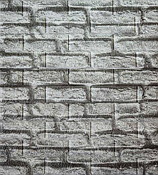 Самоклеюча декоративна 3D панель під сіру цеглу 700x770x5 мм