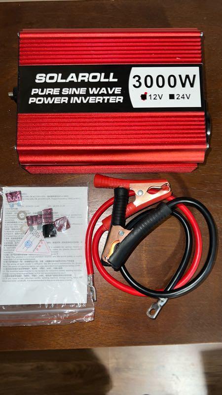 Інвертор (перетворювач) з 12v (автомобільний акумулятор) у 220v.  3кВт. Чистий синус (для котлів)