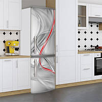 Наклейки на холодильник, 3д волны, 180х60 см - Лицевая(В), с ламинацией