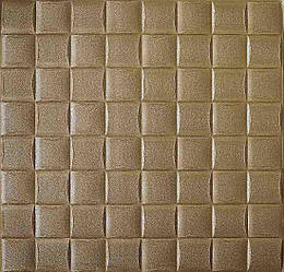 Самоклеюча декоративна 3D панель лоза золота 700x700x5 мм