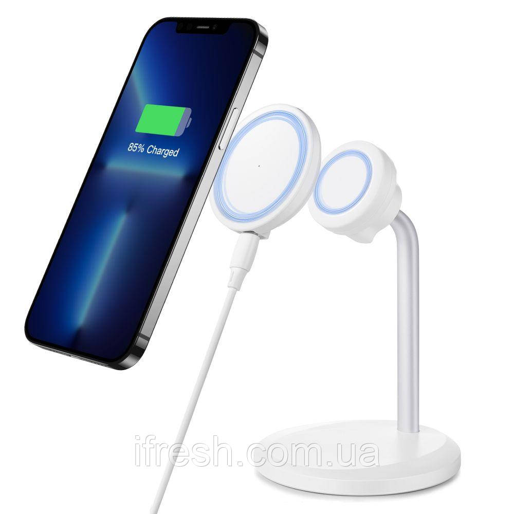 Бездротовий зарядний пристрій ESR Halolock Shift MagSafe (Пошкоджена упаковка), White (4894240132197)