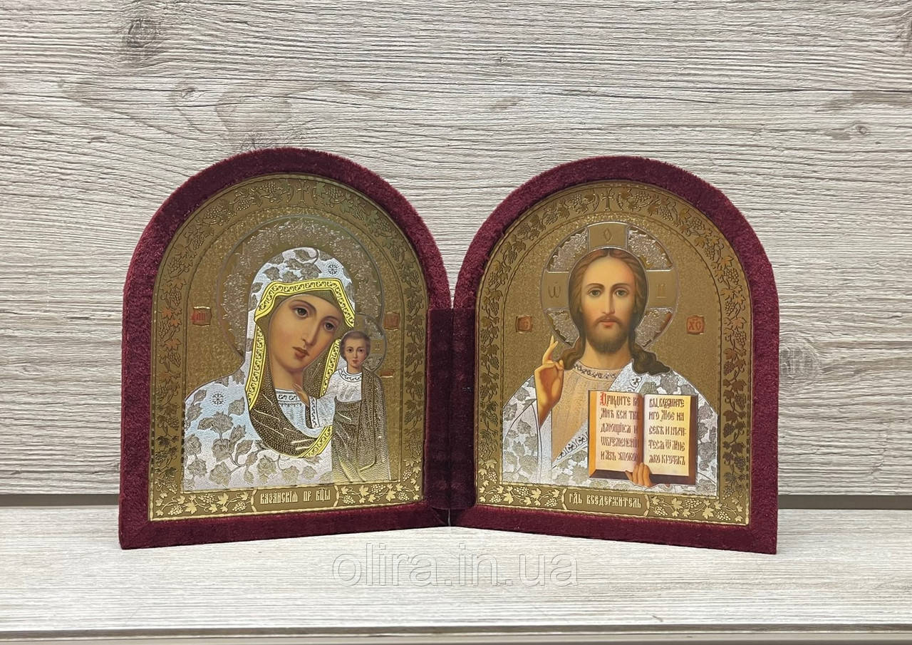 Парна ікона в оксамиті