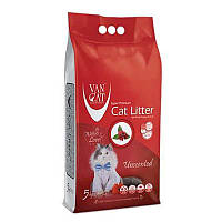 VanCat (ВанКэт) Cat Litter Classic - Бентонитовый наполнитель для кошачьего туалета без аромата 5 кг