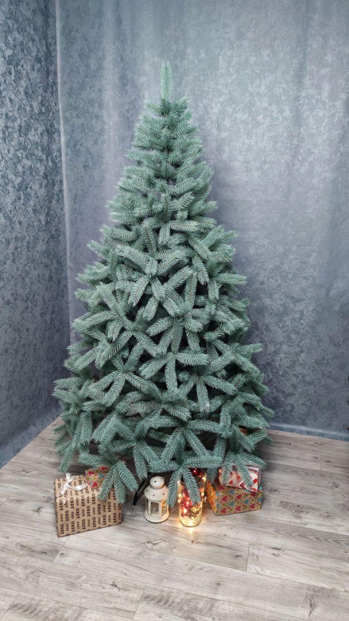 Ялинка штучна лита Буковельська блакитна 2.5 м, фото 1