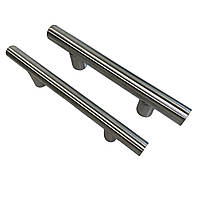 Ручка-скоба прямая прочная из нержавеющей стали для всех видов дверей длиной 30см Ø32мм