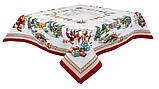 Гобеленова Новорічна скатертина 137х137 см. Limaso, фото 8