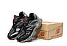 Чоловічі та жіночі зимові кросівки New Balance 9060 Winter Grey Black (Сірі) Нью Баланс 9060 натуральна замша з хутром унісекс, фото 3