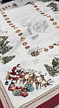Гобеленова Новорічна скатертина 137х137 см. Limaso, фото 6